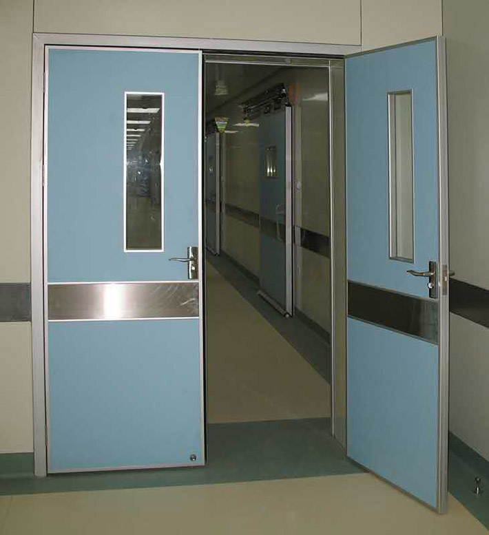 美式铝木门医院手术室门电动门感应门脚踏门